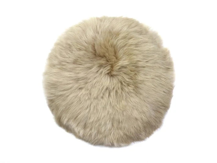 Cushion Long Wool Circle Seat Pad 37cm - Nappa