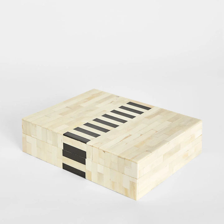 Umi Bone Inlay Trinket Box White