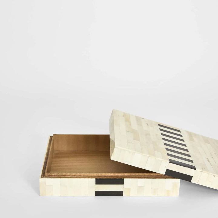 Umi Bone Inlay Trinket Box White