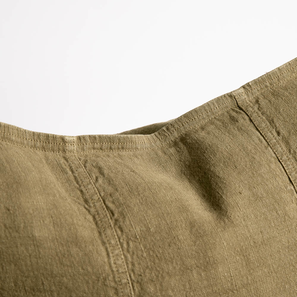 Luca Linen Cushion - Olive - 50x50cm