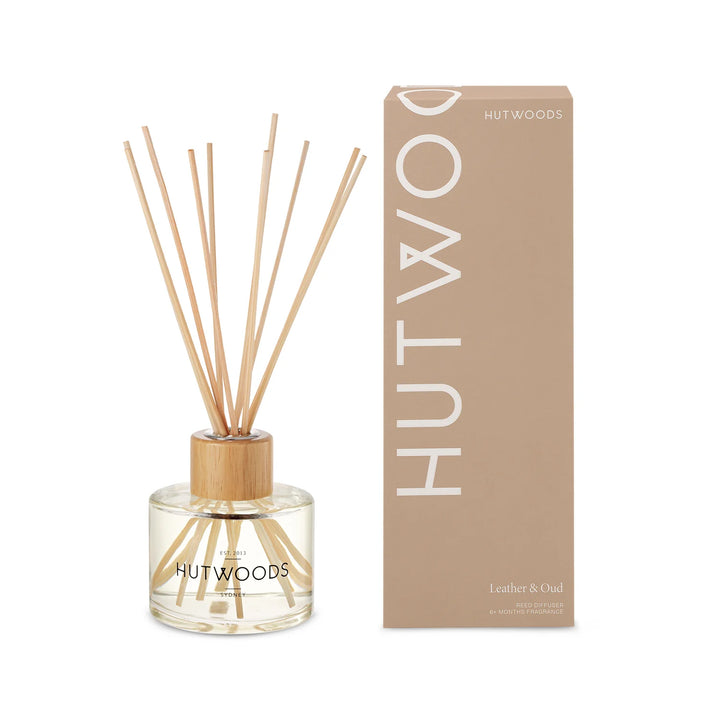 Leather & Oud Reed Diffuser - Hutwoods