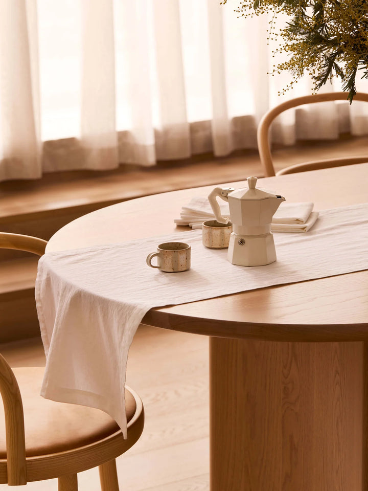Terrace White Table Runner