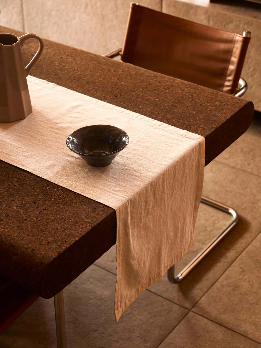 Terrace Oatmeal Table Runner