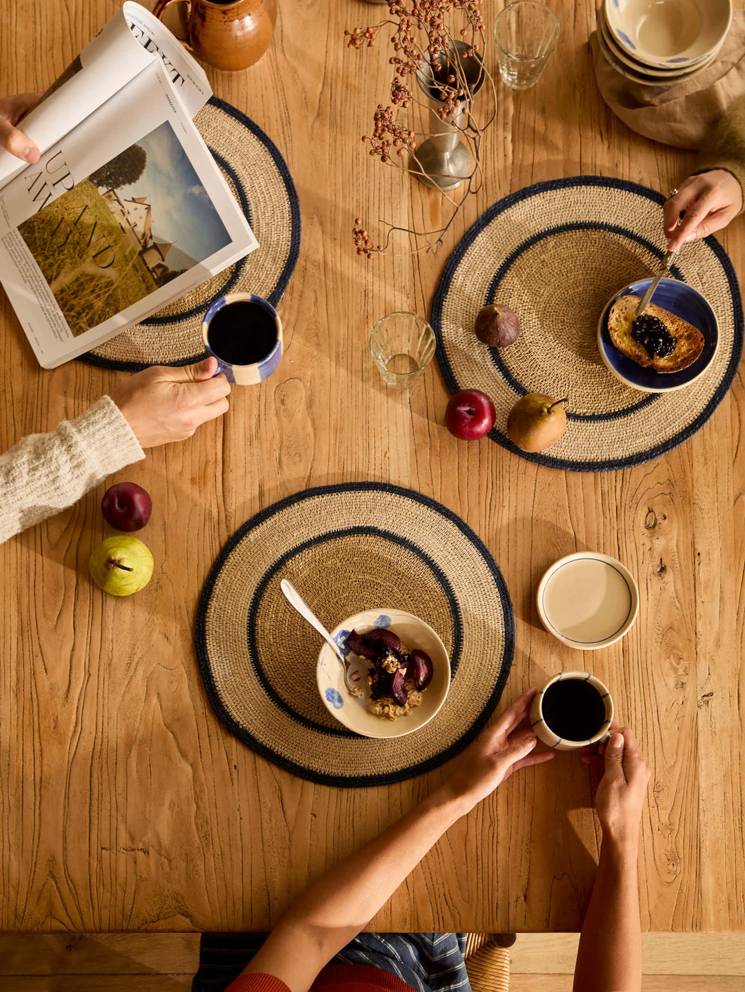 Sabine Indigo Woven Placemat - Set of 4