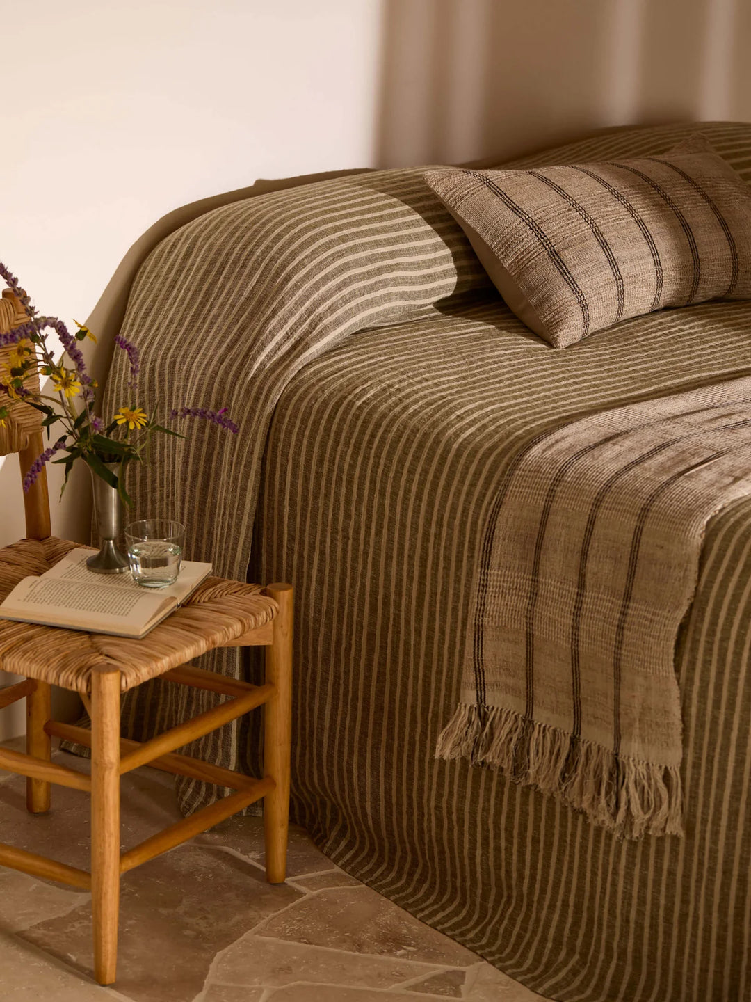 Husk Wool & Silk Cushion 65x40cm