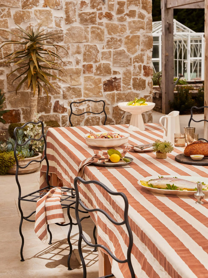 Riviera Terracotta Table Cloth - Grand 150x300cm