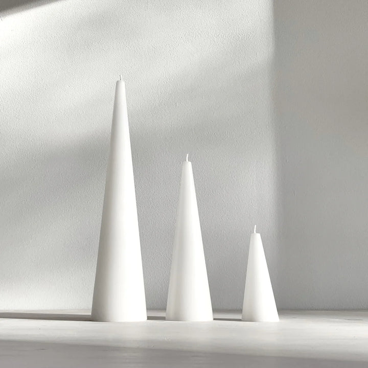 Cone Candles - White