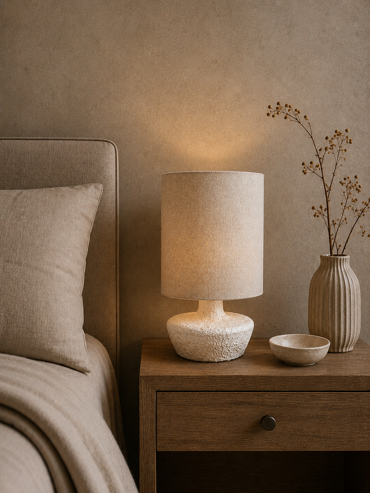 Zayen Table Lamp - Ivory