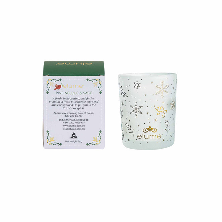 Pine Needle & Sage Petite Soy Christmas Candle
