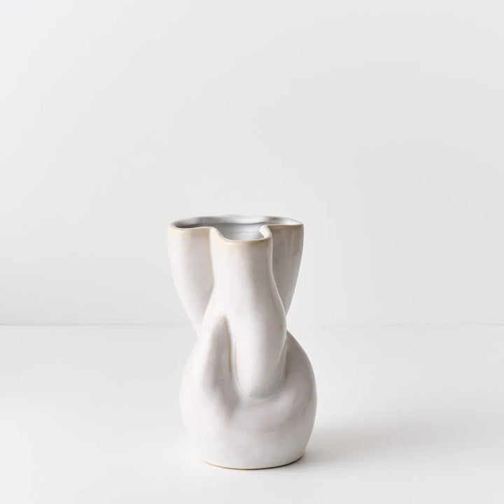Orabella Vase - White (22cmh x 13cmd)