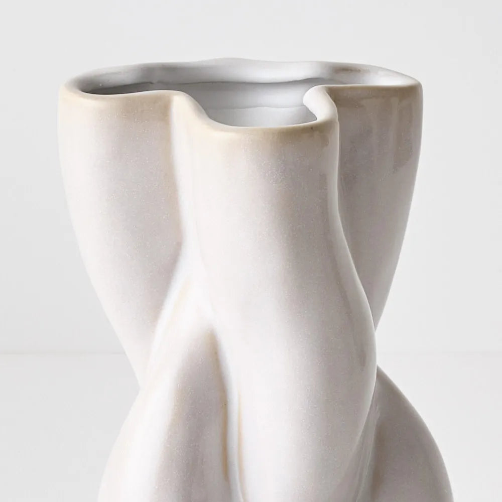 Orabella Vase - White (22cmh x 13cmd)