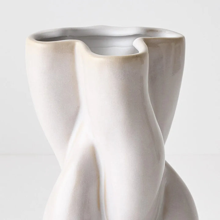 Orabella Vase - White (22cmh x 13cmd)