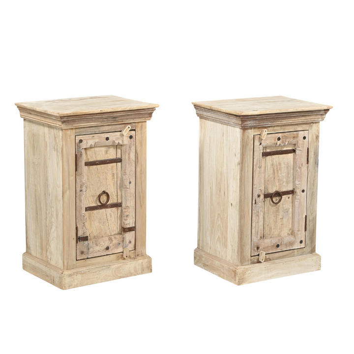 'Marina' Vintage Indian Bedside Cabinet (Individual)