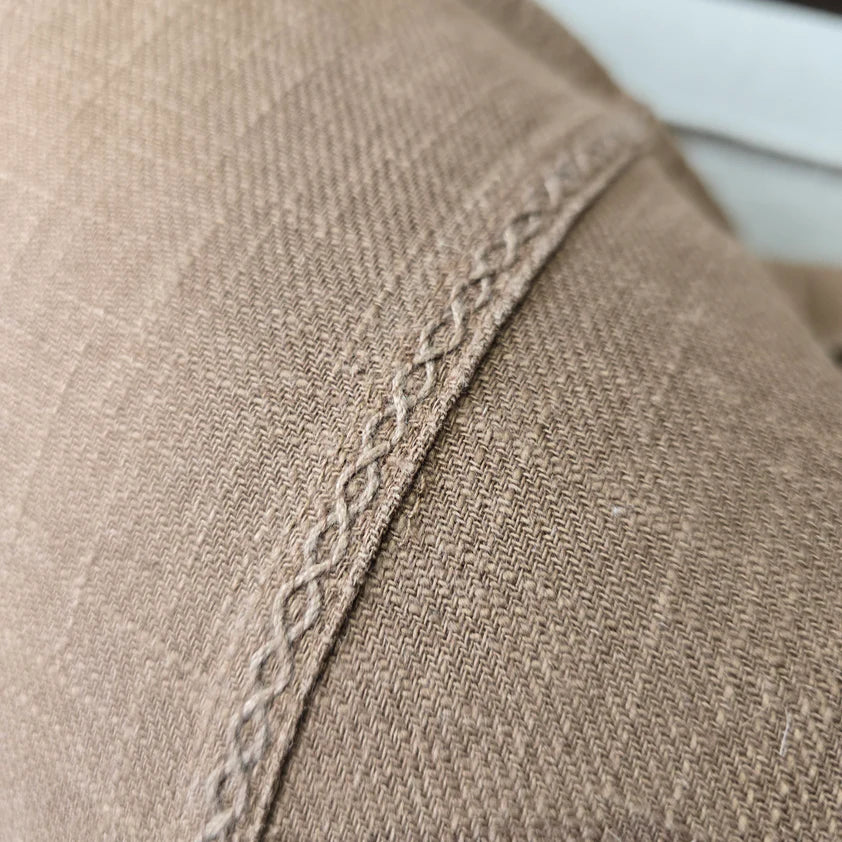 Eveleigh Linen Cotton Cushion 40x60cm Lumbar - Stone