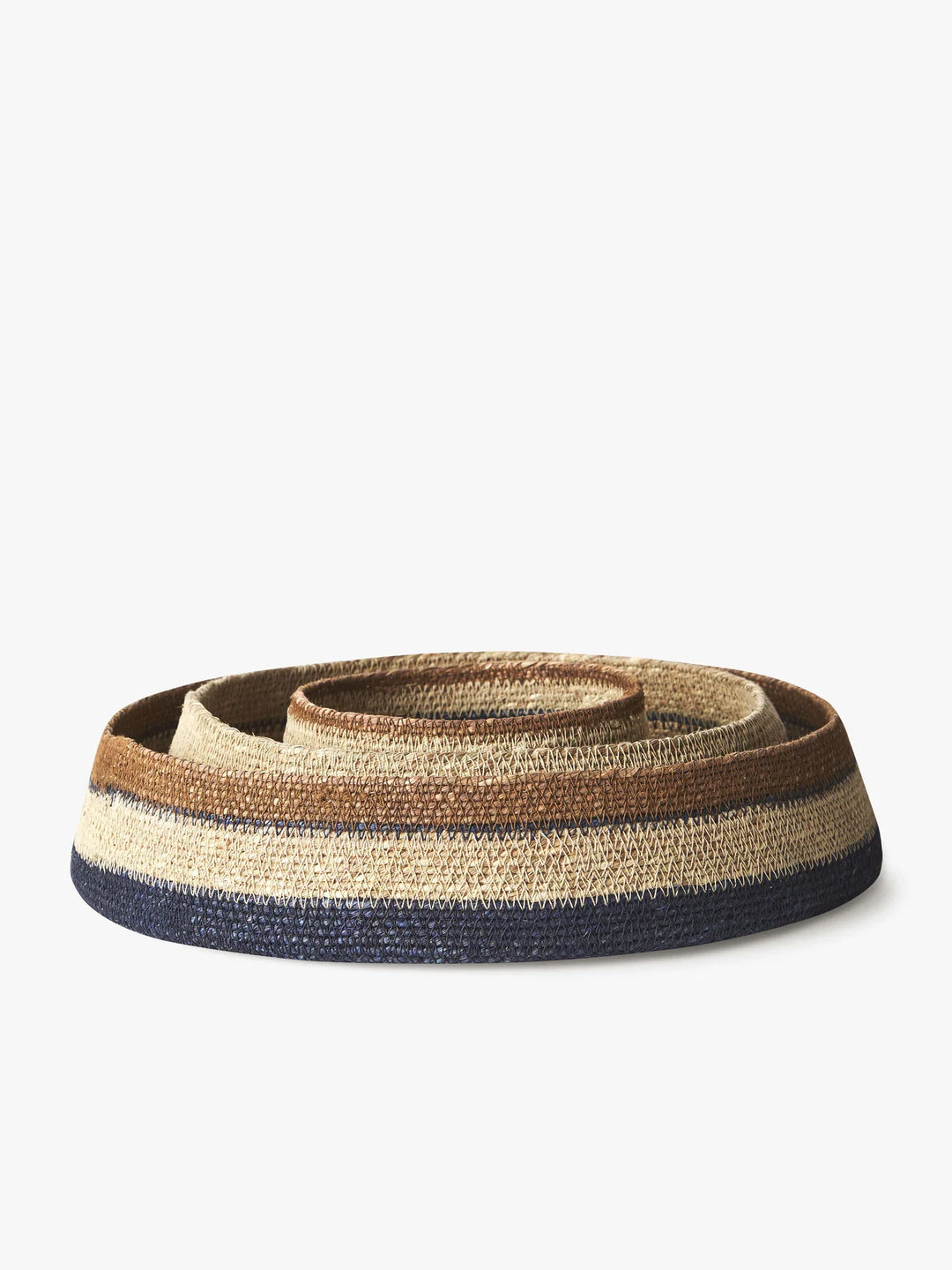 Sabine Indigo Woven Basket Trio - Set of 3