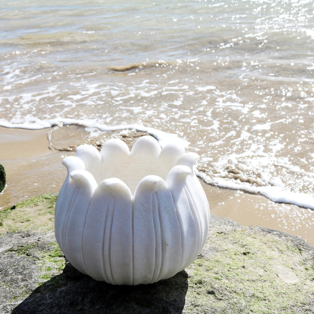 Lotus Marble Bowl